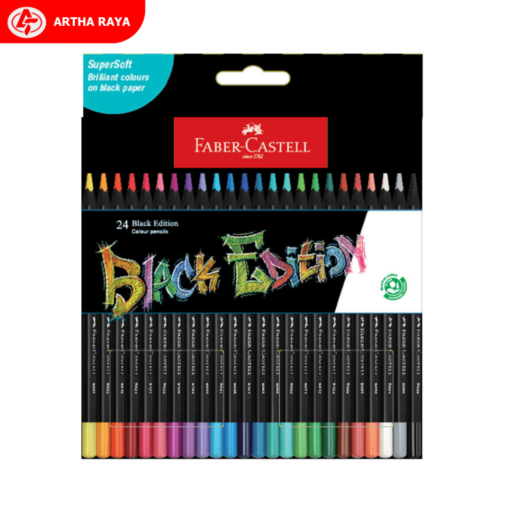 

PENSIL WARNA FABER CASTELL BLACK EDITION SERIES 24 WARNA 115124