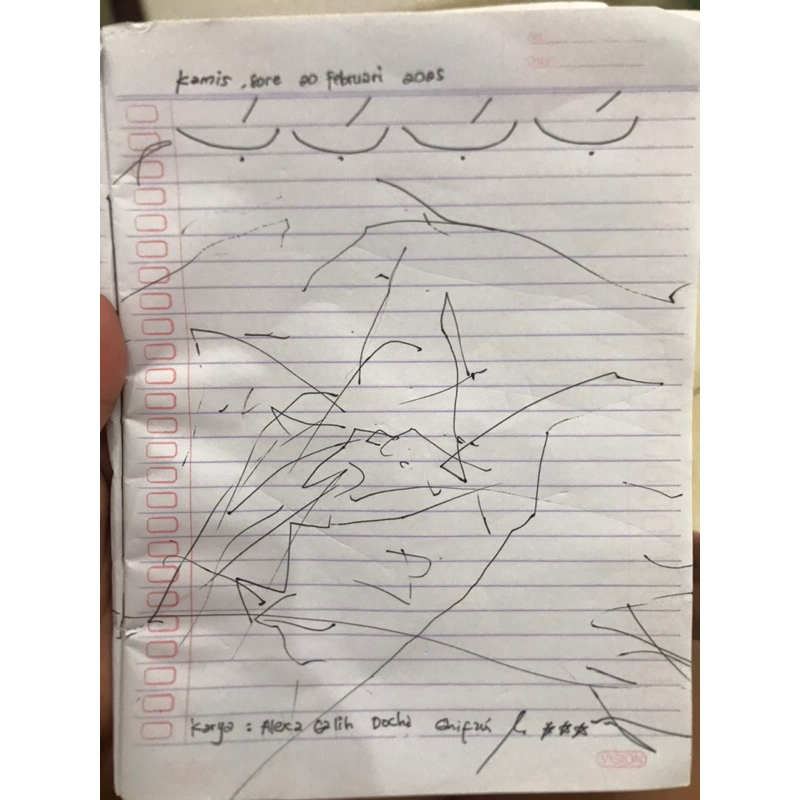 

karya seni anak microsefaly alexa