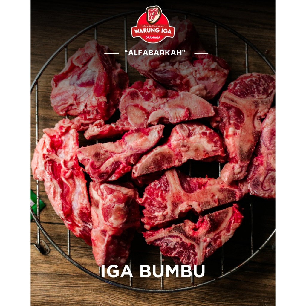 

(PREMIUM) Tulang Iga Sapi Bumbu Lokal Segar FRESH 1KG 1 KG 1000 gram (Konro / Iga Bakar, Sop Iga, Sup Jando, Pindang, Garang Asam)