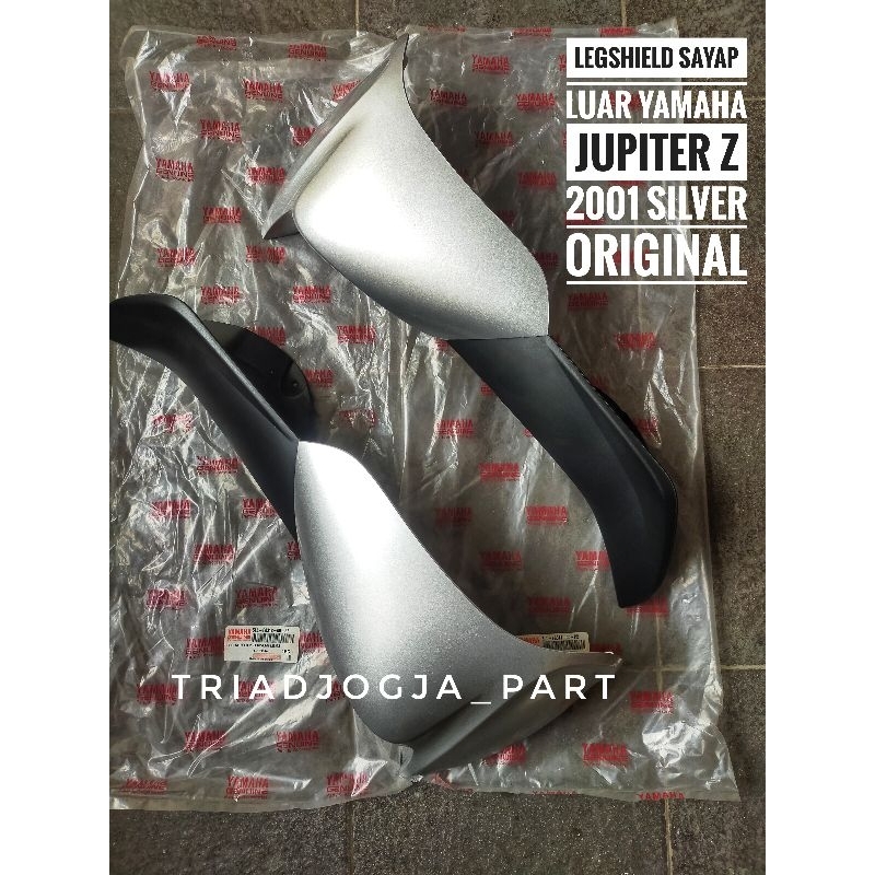 cover sayap luar legshield leksil jupiter z 2001 old lama silver original P2 sepasang