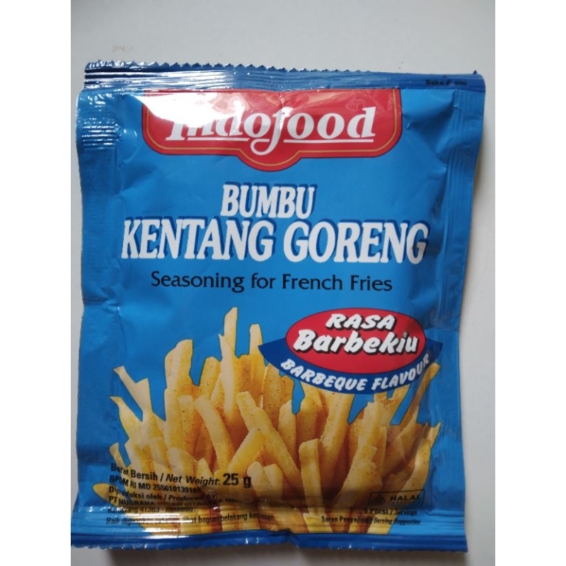 

Indofood Bumbu Kentang Goreng Rasa Barbekiu Kemasan 25 Gram