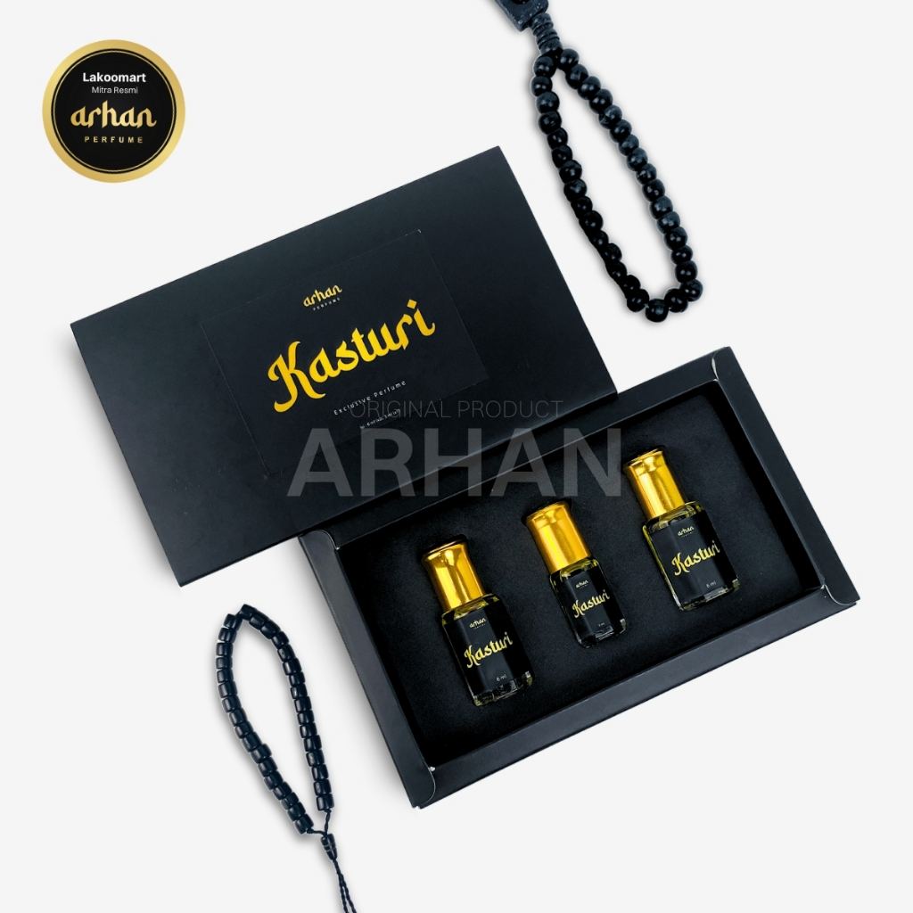 [5 IN 1] Paket Parfum Sholat Kasturi Exlusive by ARHAN PERFUME