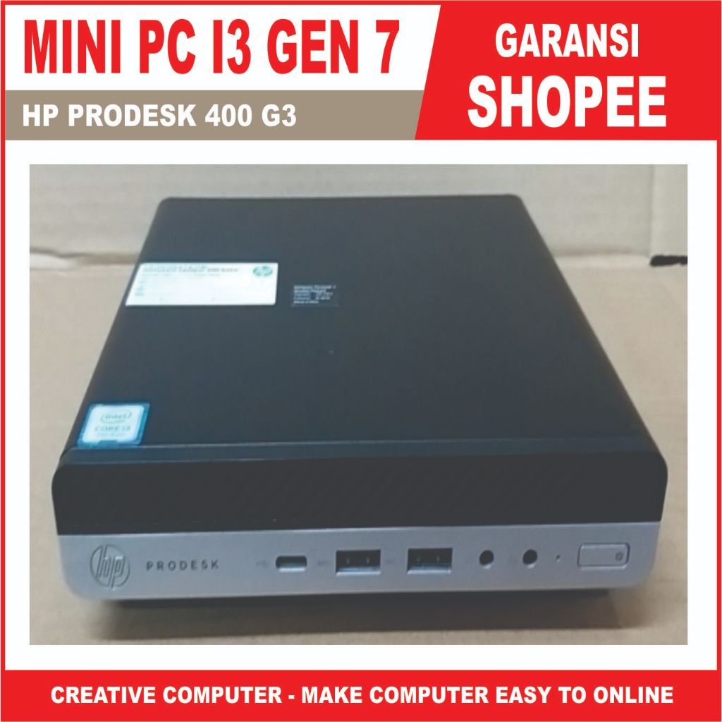 MINI PC HP PRODESK 400 G3 I3 GEN 7 (KASIR)