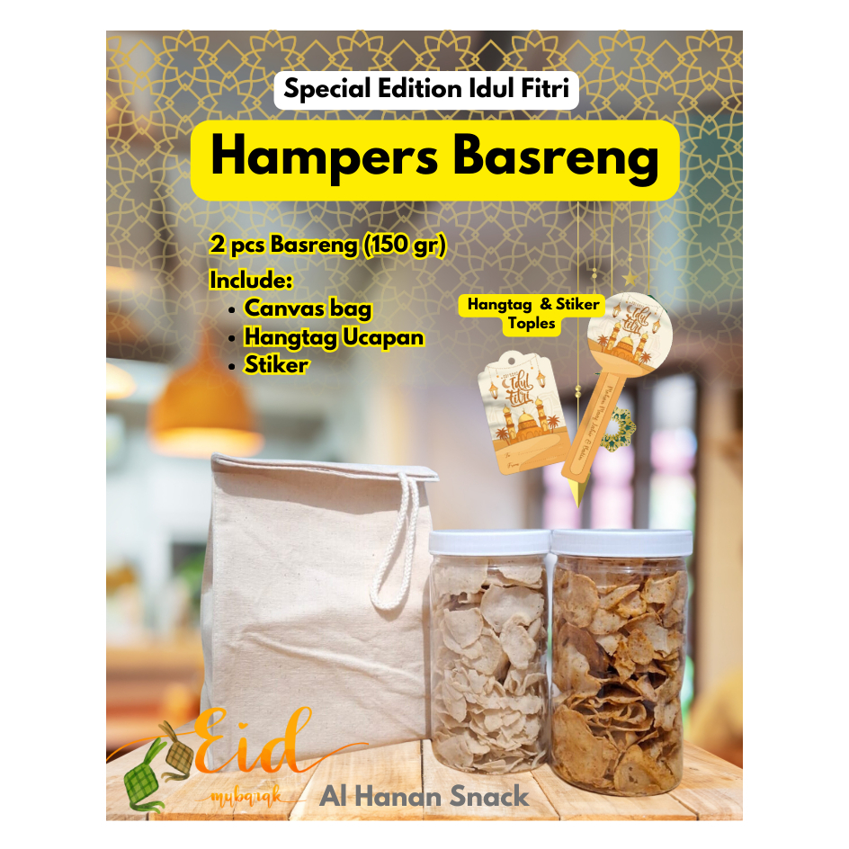 

Hampers Basreng Edisi Idul Fitri - Tas Canvas