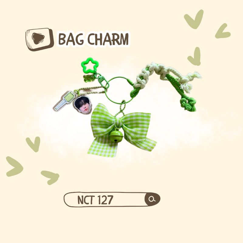 Erunie Adachi Key Chain/Bag Charm NCT 127, Gantungan NCT 127