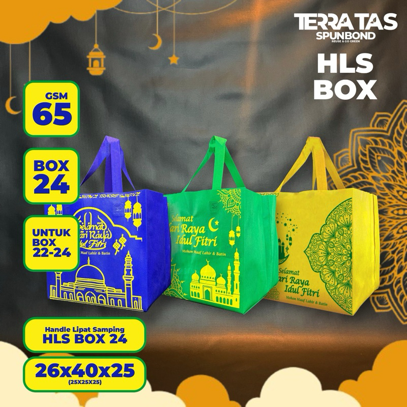 

Special Edition Hari Raya Idul Fitri Ramadhan Goodie Bag Tas Spunbond 65 GSM 26x40x25 Untuk Box 22-24