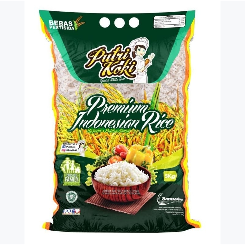 

Beras Putri Hoki Premium Hijau 5 Kg