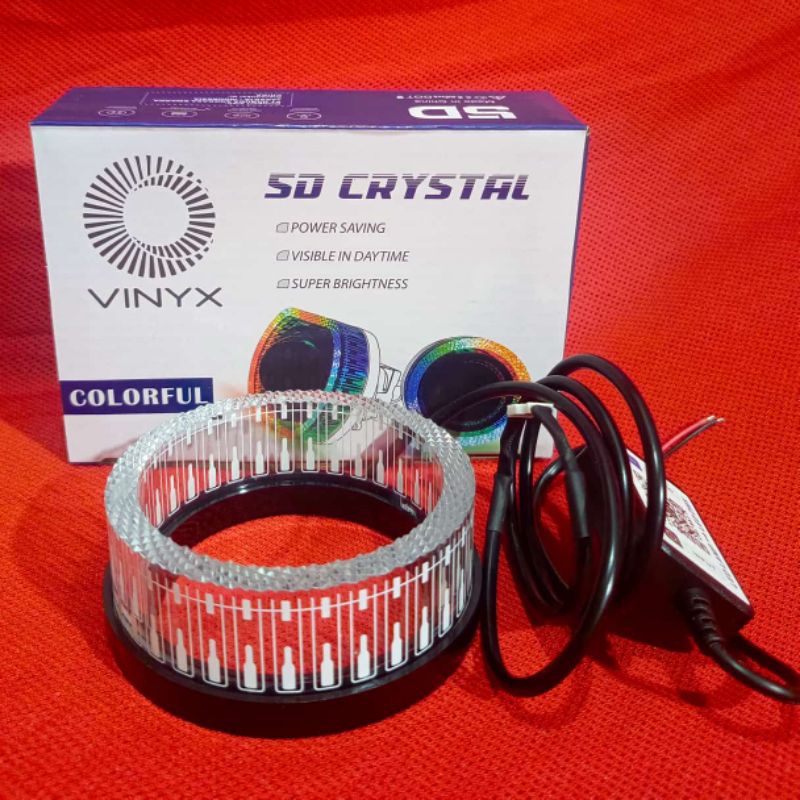 Shouroud Vinyx 3 inch / 2,5 inch Request Ket - Apk aplikasi RGB Full Color Bulat O