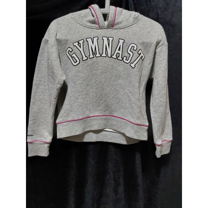 Justice Girls Sweater Crop Hoodie