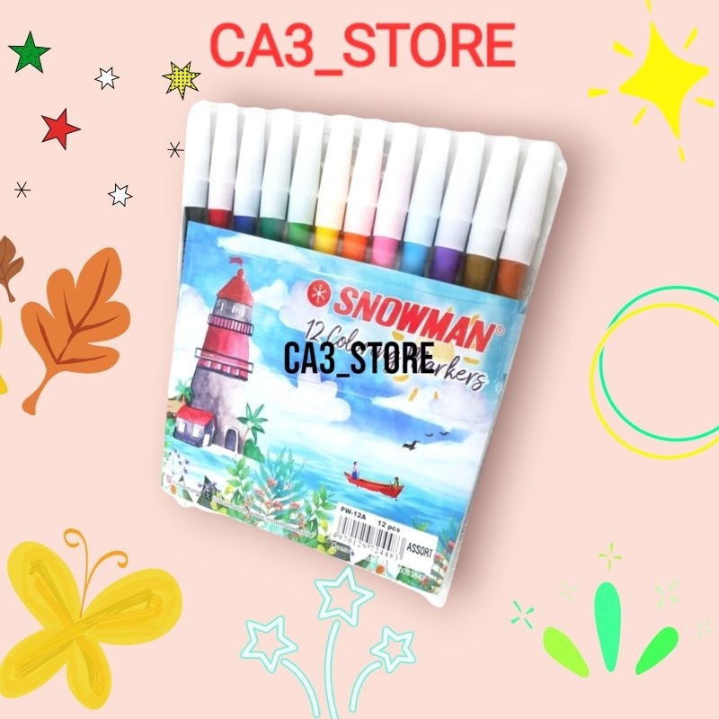 

SPIDOL SET SNOWMAN 12 WARNA/ SPIDOL SNOWMAN WARNA WARNI