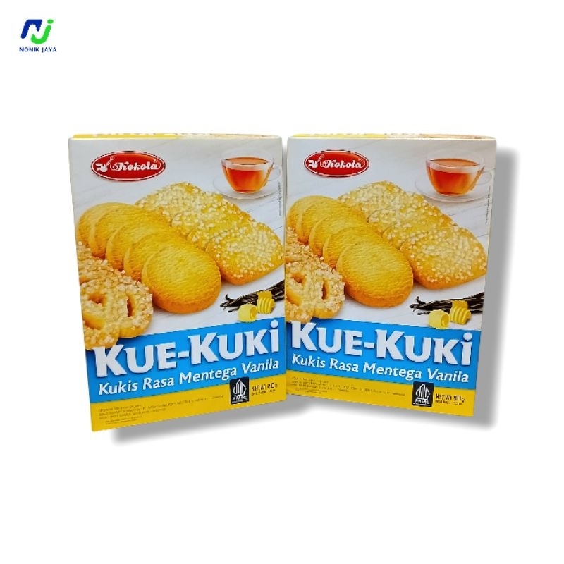 

KOKOLA Kue Kuki Rasa Mentega Vanila Paket 2 Box@80g