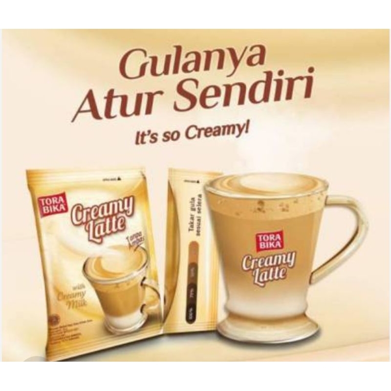 

Kopi Torabika Creamy Latte isi 10 Sachet/Creamy Latte 1 Renceng