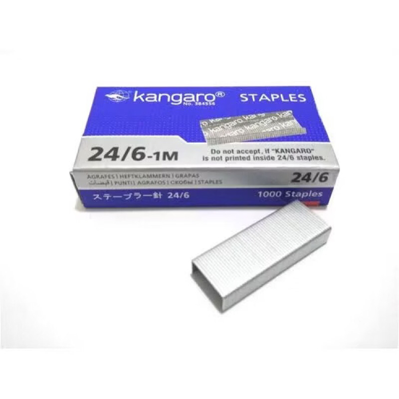 

KANGARO ISI STAPLES NO.3 24/6-1M /Isi Hekter Besar