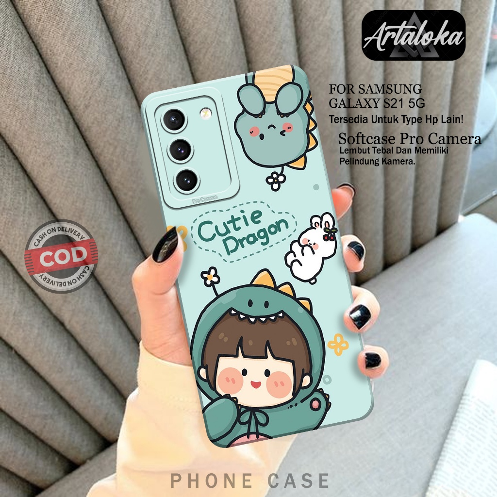 Case Hp Samsung Galaxy S21 5G Fashion Case Kartun Case Samsung Galaxy S21 5G Silikon TPU Pro Camera 