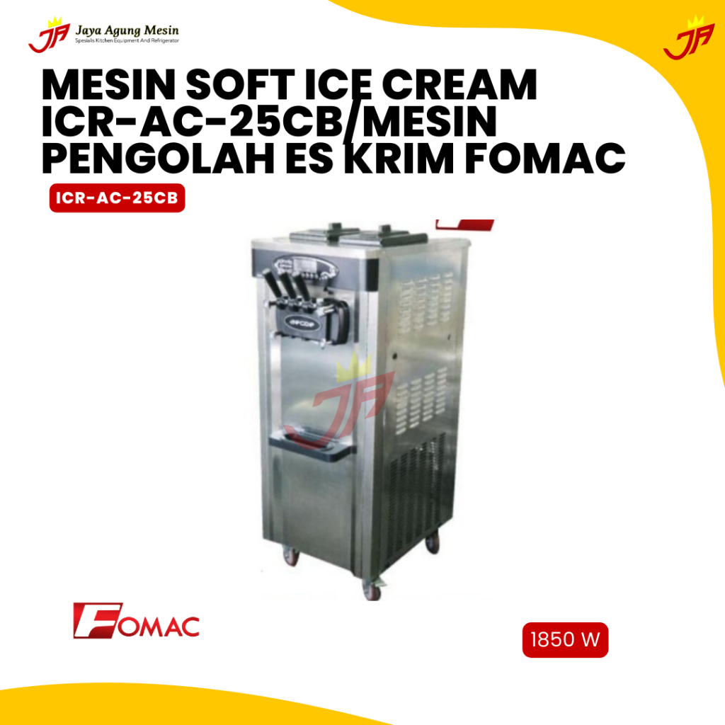 FOMAC Mesin soft Ice Cream ICR-AC-25CB/Mesin pengolah es krim Fomac