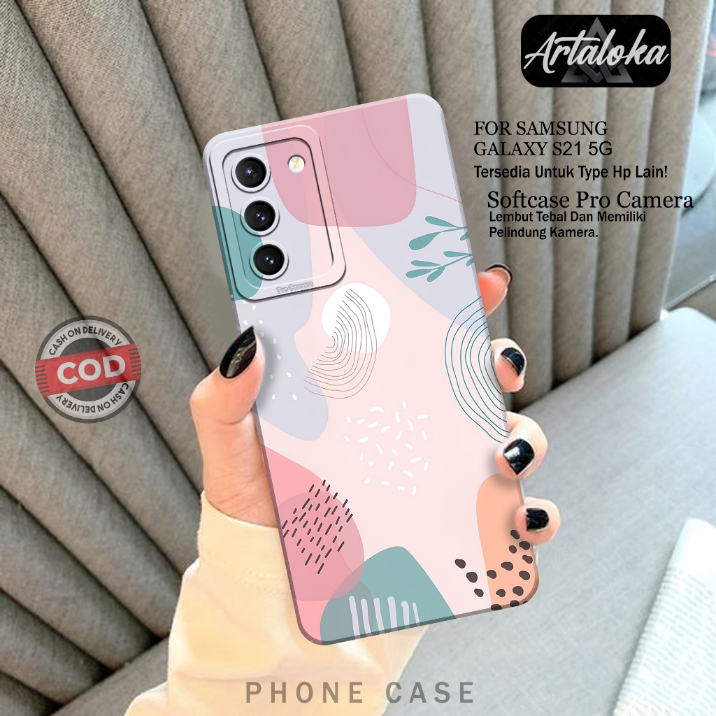 Case Hp Samsung Galaxy S21 5G Fashion Case Pattern Case Samsung Galaxy S21 5G Silikon TPU Pro Camera