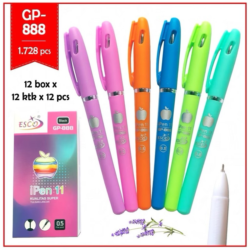 

Pen cair ipen ESCO GP-888 || 1Lusin isi 12pcs - Tinta cair