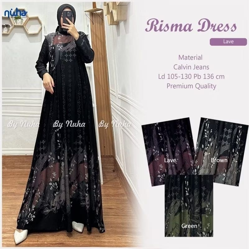 READY LD 110-140 Gamis Wanita Jumbo Calvin Jeans GLASILA GAMIS TORAJA DRESS JUMBO MAXI