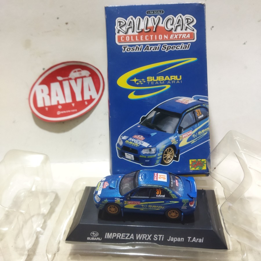 Diecast CMS 1/64 Rally Car Collection Toshi Arai - SUBARU IMPREZA WRX STi Japan T.Arai no. 31