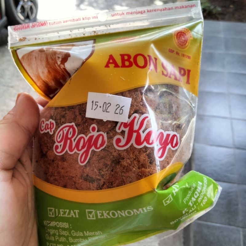 

Abon sapi Rojo Koyo