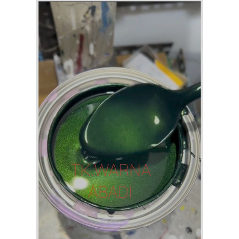 CAT PU DARK LIME GREEN CAT MOTOR MOBIL 1KG