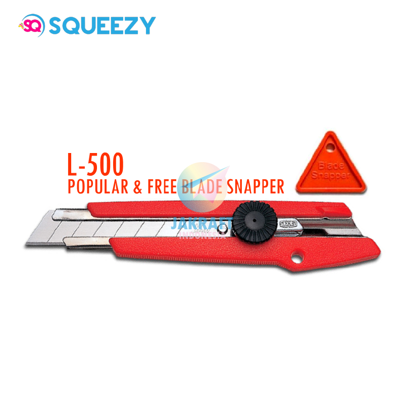 

(1 Pcs) Cutter Besar SQUEEZY L-500 Mirip Joyko + Pemotong Pisau Blade Snapper