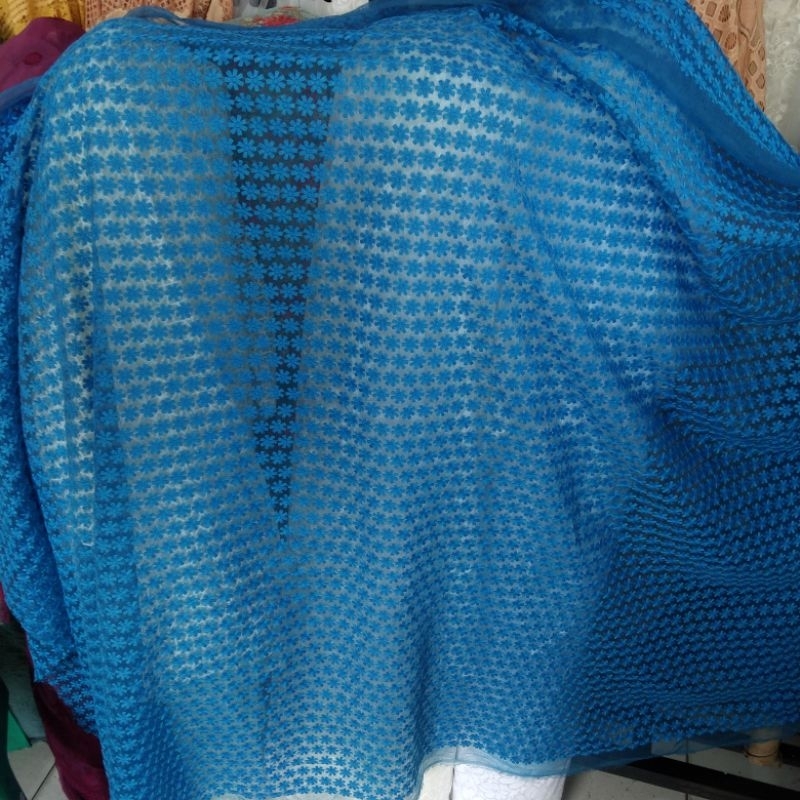 Kain organza bordir | Harga/0,5m | bahan organza bordir| bahan organza bordir | kain organza bordir.