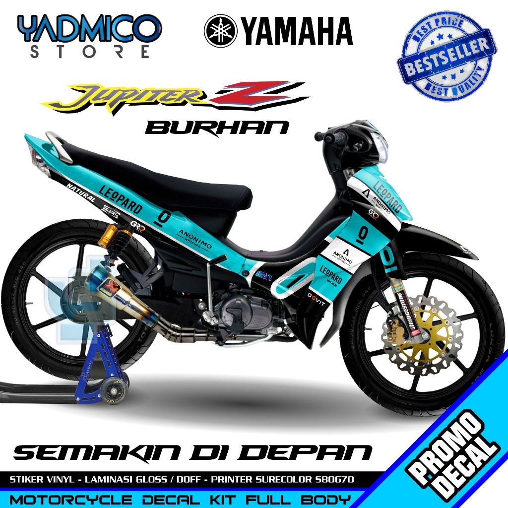 Decal Jupiter Z Burhan Full Body - Stiker Motor Jupiter Z Burhan Full Body - Decal Hologram Jupiter 