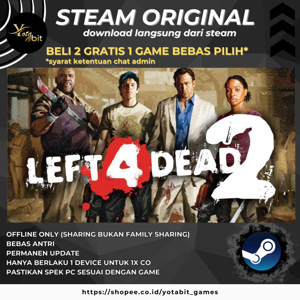 Left 4 Dead + Left 4 Dead 2 + Metro Exodus - Gold Edition PC Sharing Original Offline