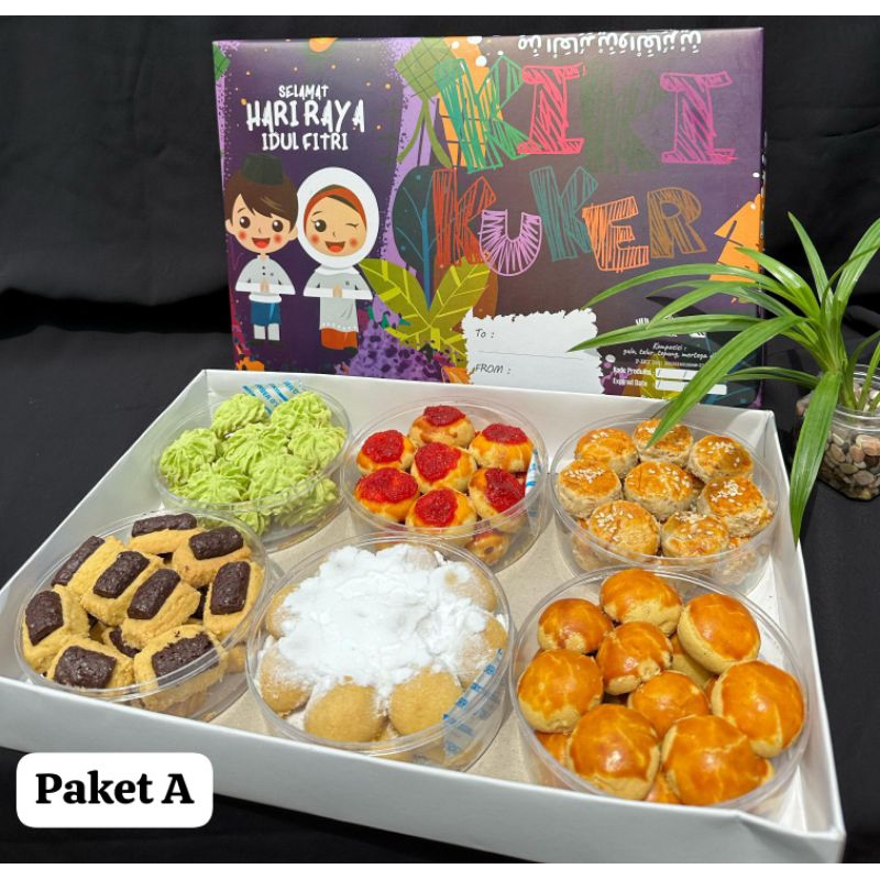 

paket kue kering isi 6 gula asli tanpa pengawet