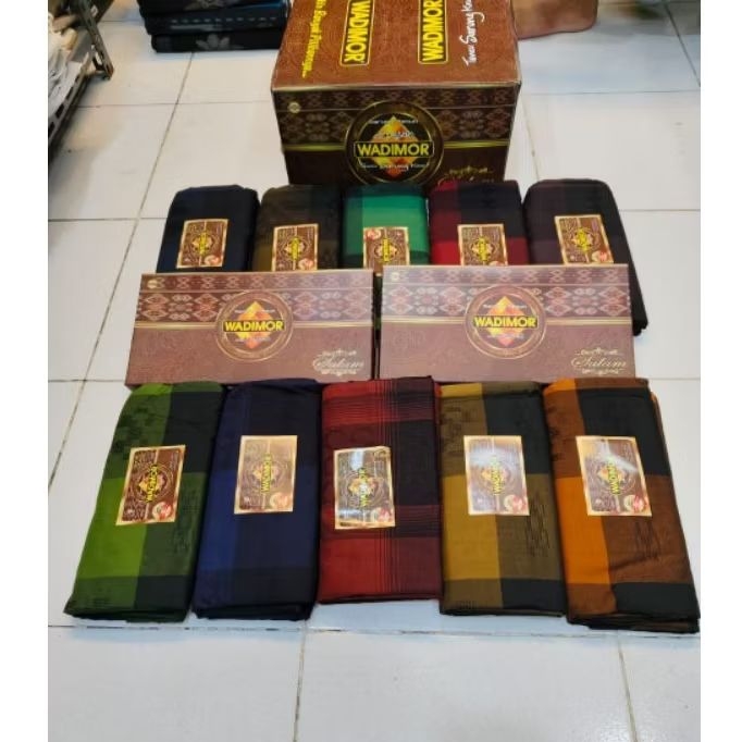 10 pcs KAIN SARUNG WADIMOR SULAM/KAIN SARUNG WADIMOR DEWASA PREMIUM