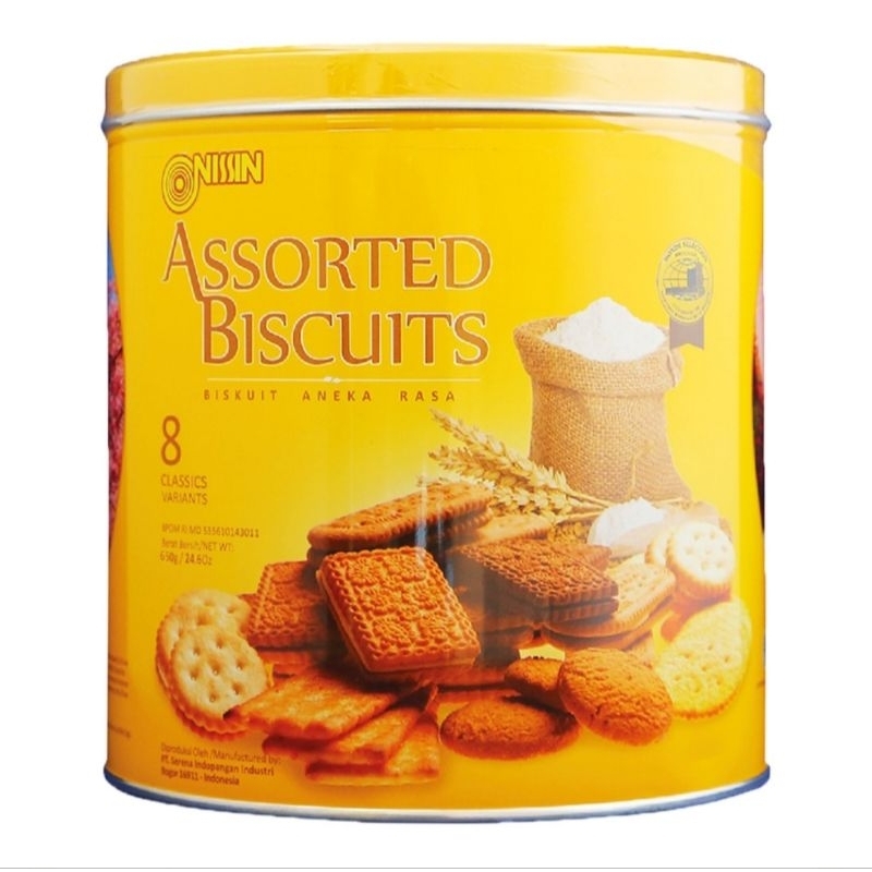 

Nissin Assorted biskuit kaleng 650gram edisi Lebaran exp 2026