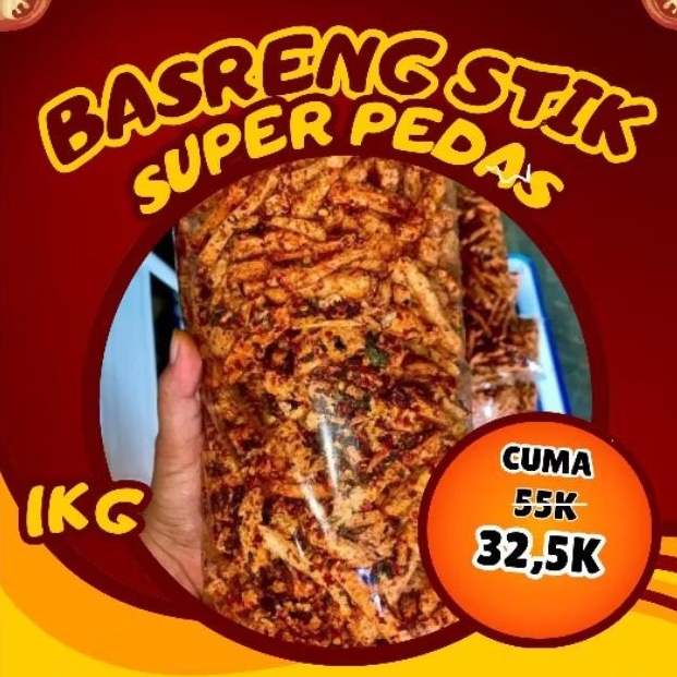 

basreng viral pedas daun jeruk 1kg