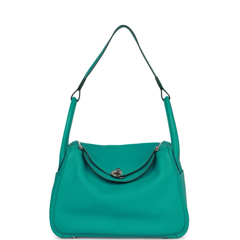 Ready Stock HM LINDY 25 Green PHW Swift Leather