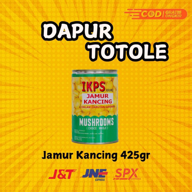 

Jamur Kancing Kaleng / Moku Jamur / Champignons 425Gr IKPS (Exp 2027)