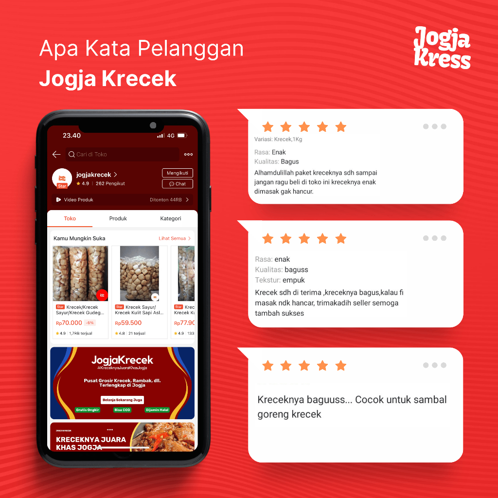 Krecek/Krecek Sayur/Krecek Gudeg/Krecek Kulit Sapi/Krecek Gudeg Asli Jogja/Krecek Jogja/Krecek Murah