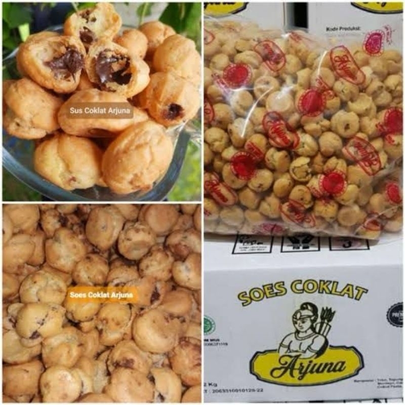 

soes coklat arjuna 1 dus