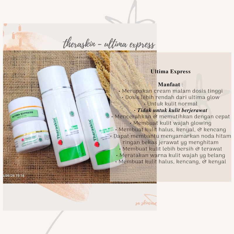 Theraskin - Ultima Express (Pemutih & Glowing Dosis Tinggi)