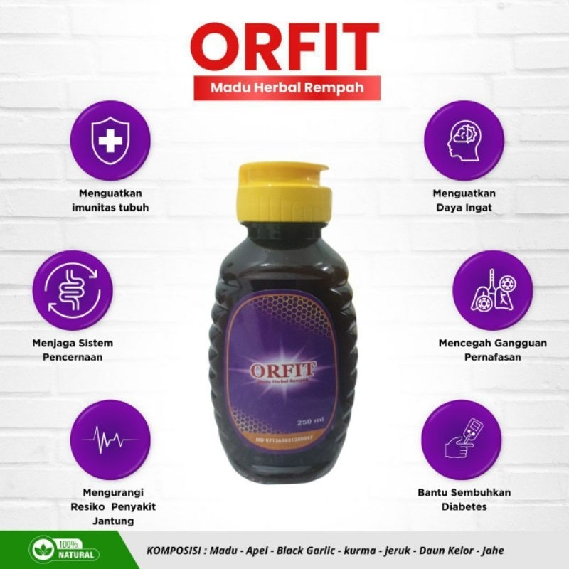 

MADU HERBAL ORFIT ( ORGAN FIT ) 250 ML