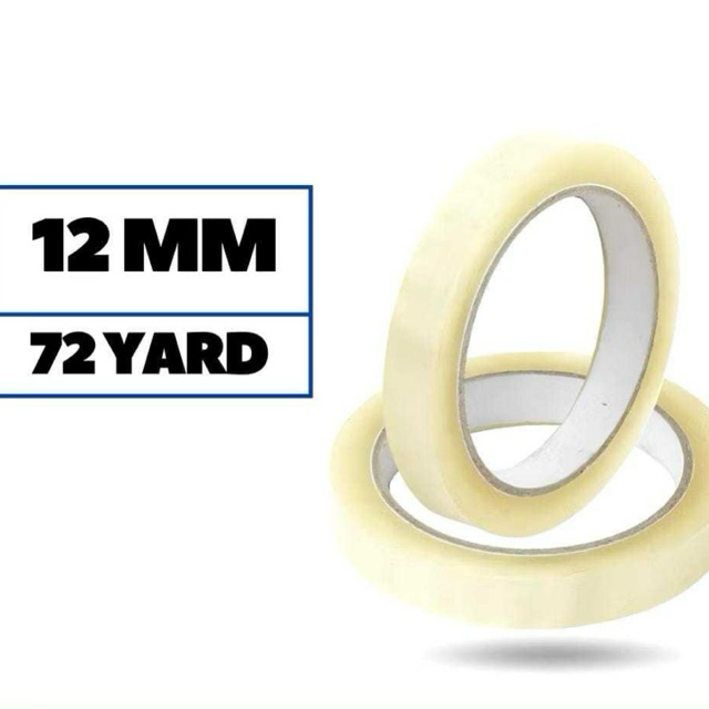 

Isolasi Selotip 12mm x 72yard Clear White Bening Selotip Kecil 0,5” Inch Rekat Kuat