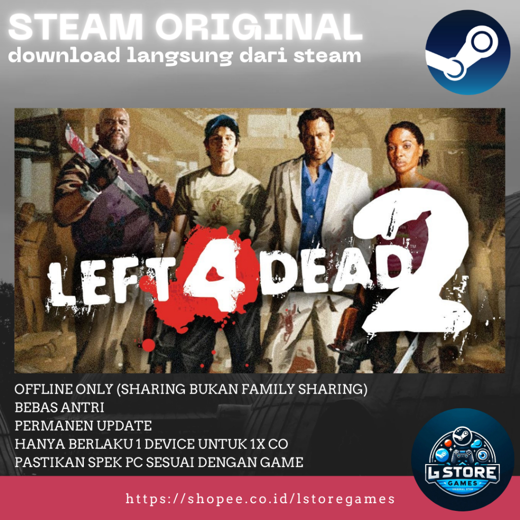 Left 4 Dead + Left 4 Dead 2 + Metro Exodus - Gold Edition PC Sharing Original Offline