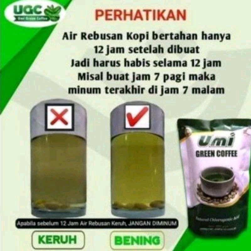 

UGC umi green coffee atau coffee pelangsing original 250g Kopi Hijau Bubuk