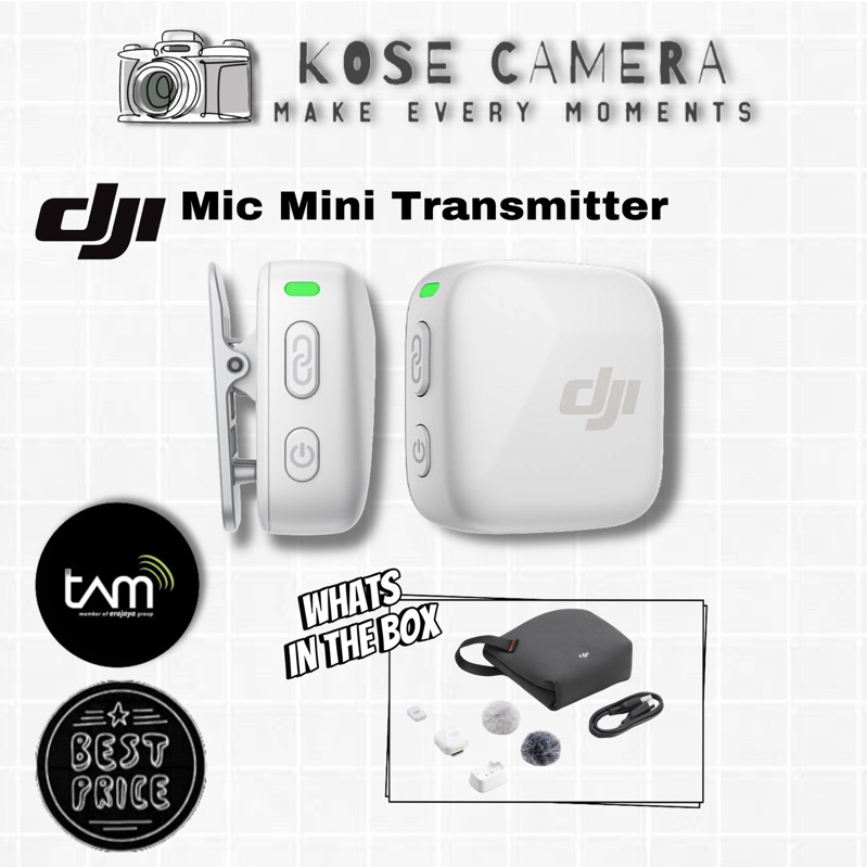DJI Mic Mini Transmitter Only - WHITE