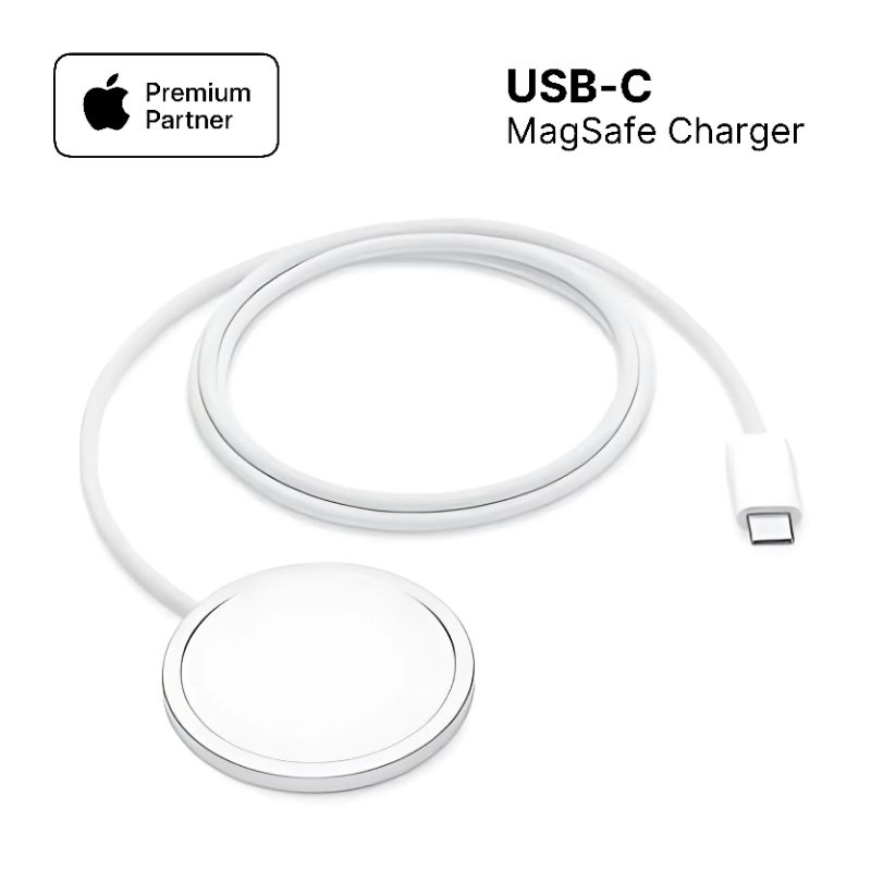 15W USB-C MagSafe Charger Wireless Quick Charging Station Pad for iPhone & AirPods Pro Garansi Resmi