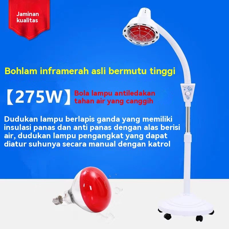 Lampu Fisioterapi Inframerah Salon Kecantikan Pemanas Khusus Memanggang 275W Fisioterapi Premium Qua