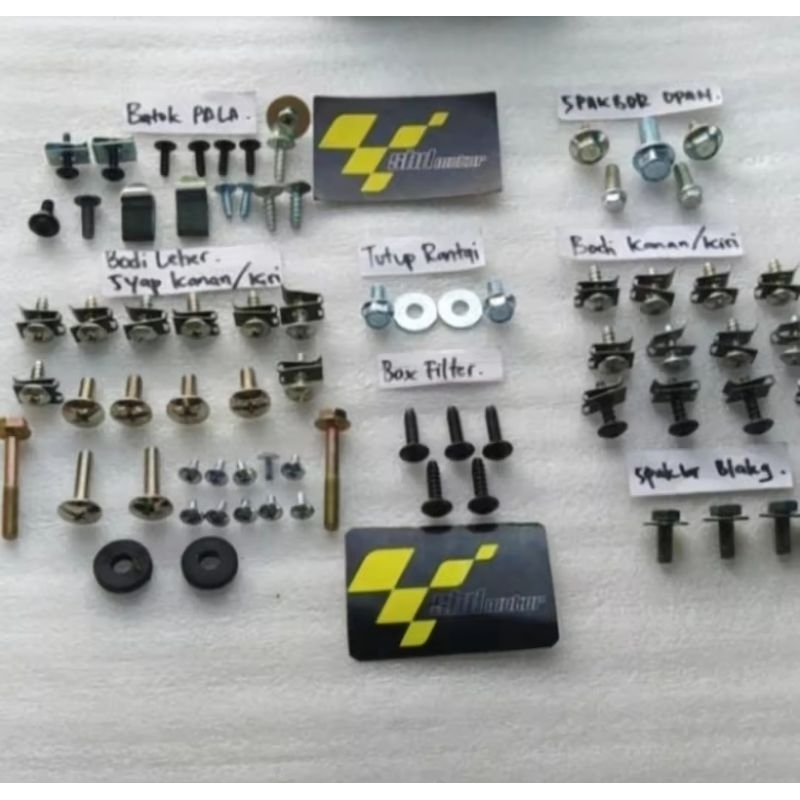 Baut fullset body Suzuki tornado Gs - Gx Baut fullset body Suzuki tornado Gs - GxBaut fullset body S