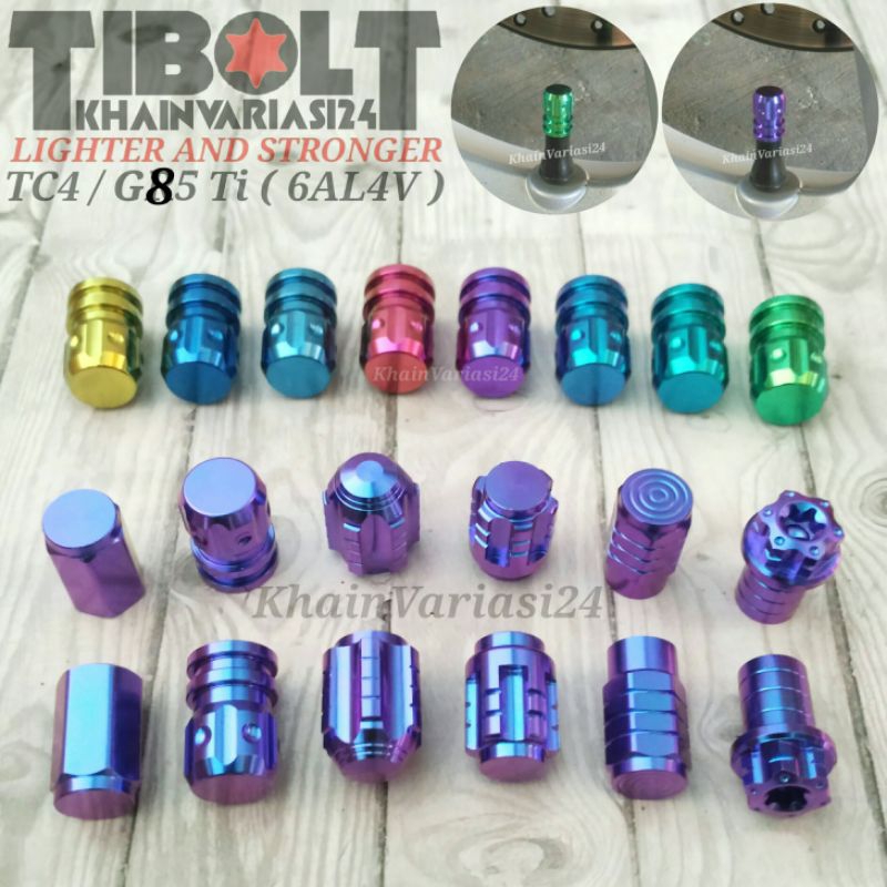 Tutup pentil Ban Titanium