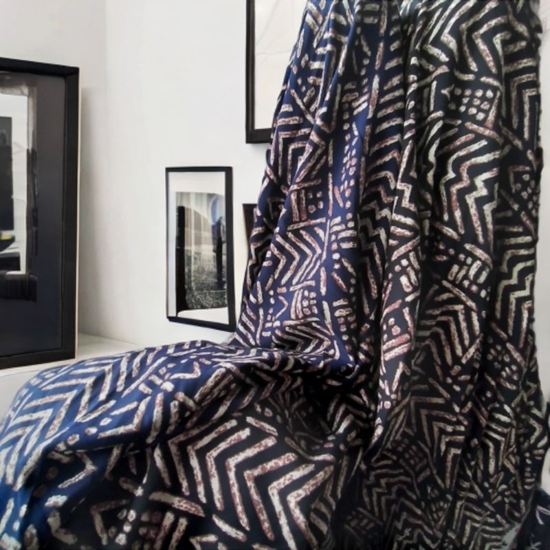 bahan kain rayon motif batik,kain rayon viscose premium