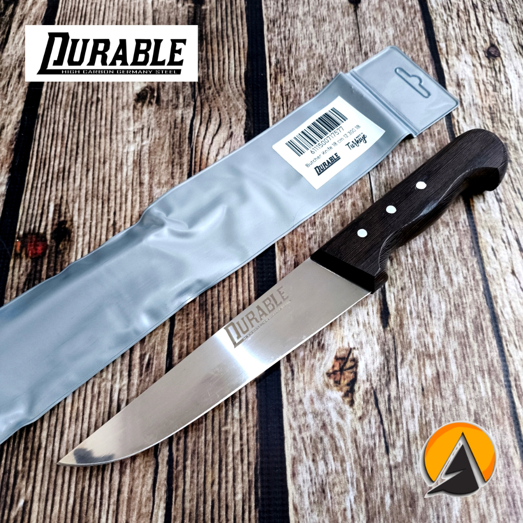 Butcher knife pisau daging sembelih Durable straight 18 cm original turkey