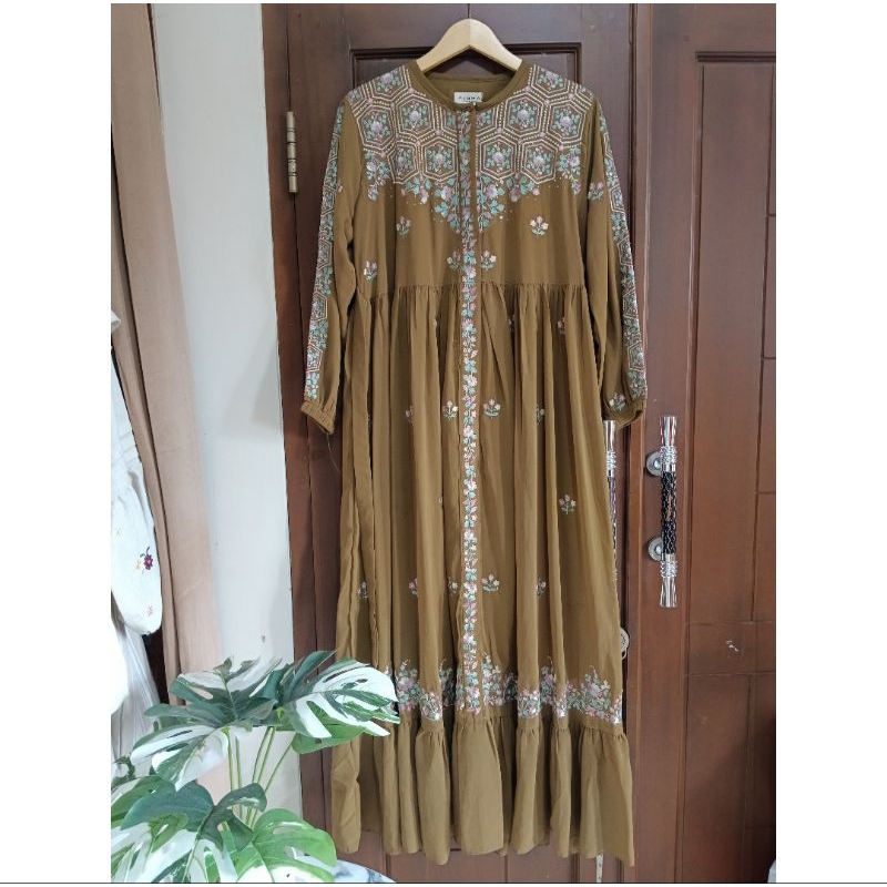 Gamis dress Aisha bordir ceruty